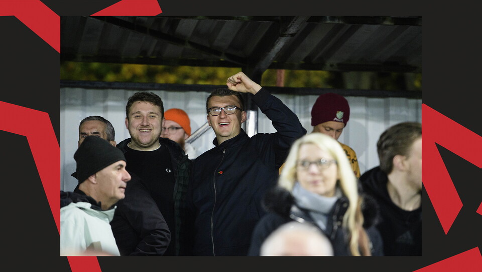 A fan image from City's 4-0 win at Chesham United