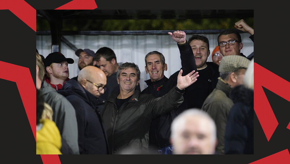 A fan image from City's 4-0 win at Chesham United