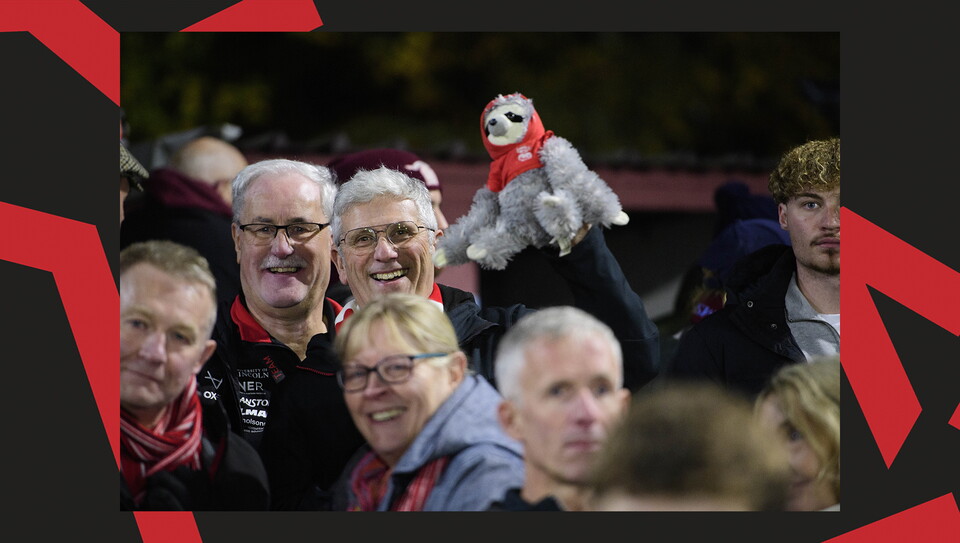 A fan image from City's 4-0 win at Chesham United