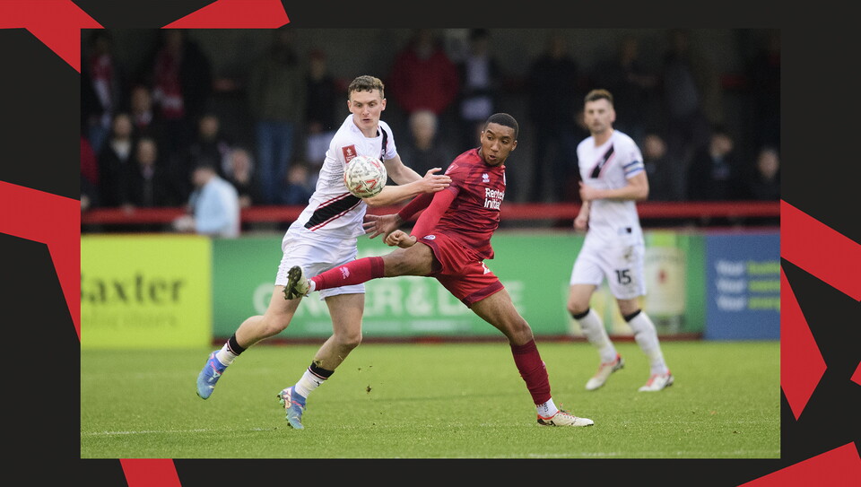 A match action image from City's away game at Crawley Town.