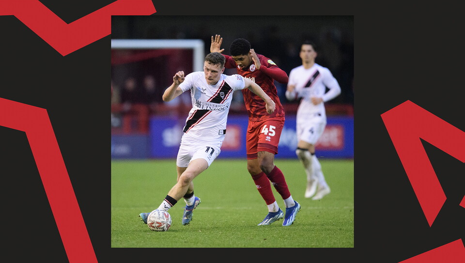A match action image from City's away game at Crawley Town.