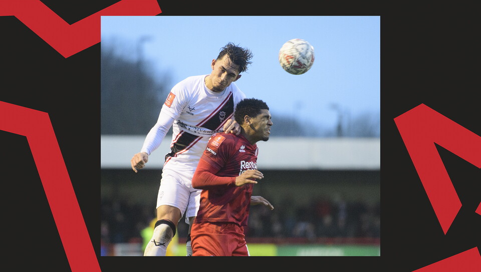 A match action image from City's away game at Crawley Town.