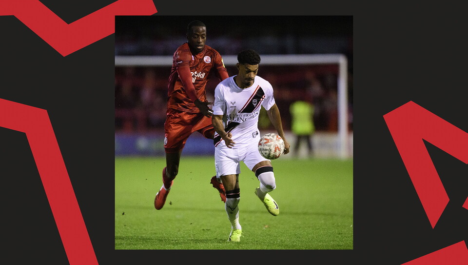 A match action image from City's away game at Crawley Town.