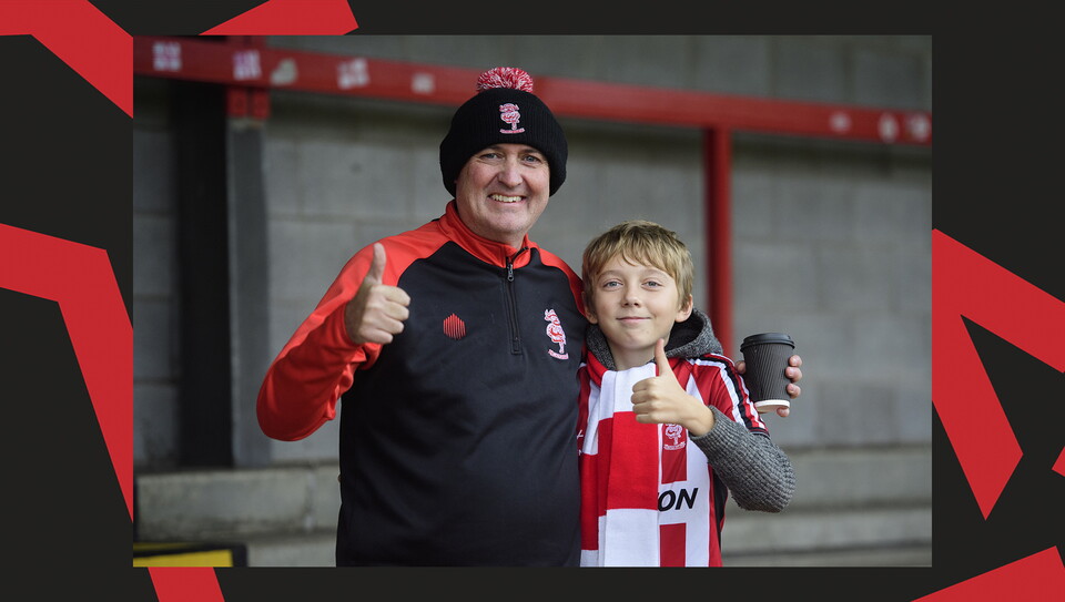 A fans image from City's away game at Crawley Town.