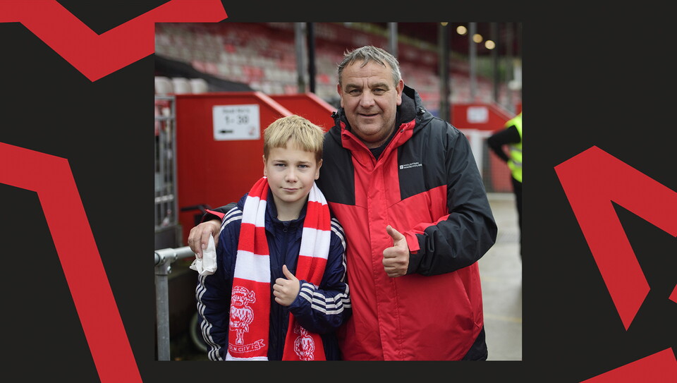 A fans image from City's away game at Crawley Town.