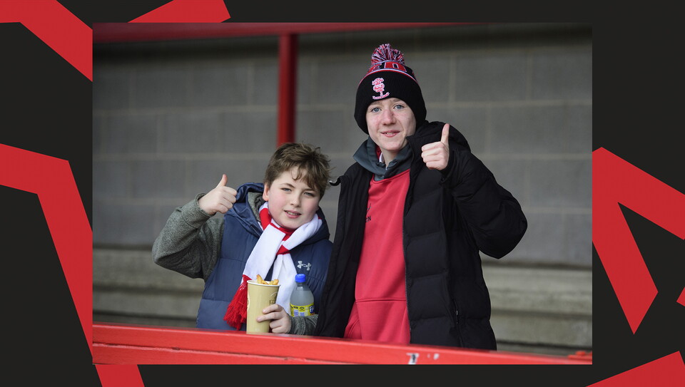 A fans image from City's away game at Crawley Town.