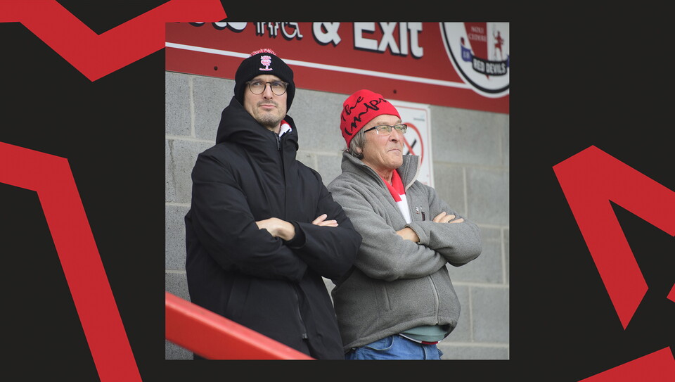 A fans image from City's away game at Crawley Town.