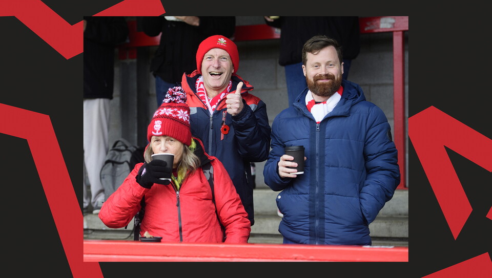 A fans image from City's away game at Crawley Town.
