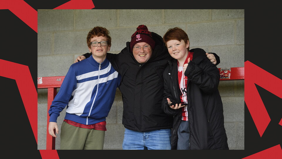 A fans image from City's away game at Crawley Town.