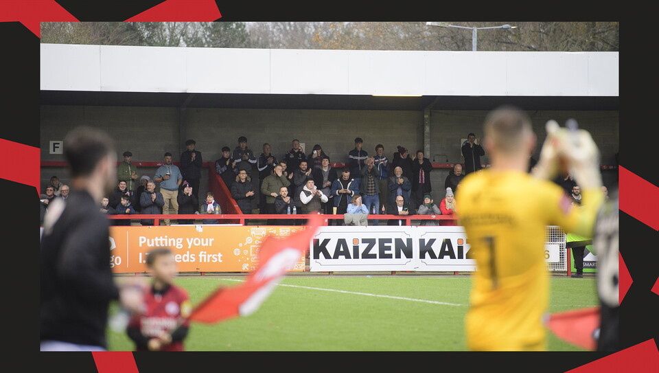 A fans image from City's away game at Crawley Town.