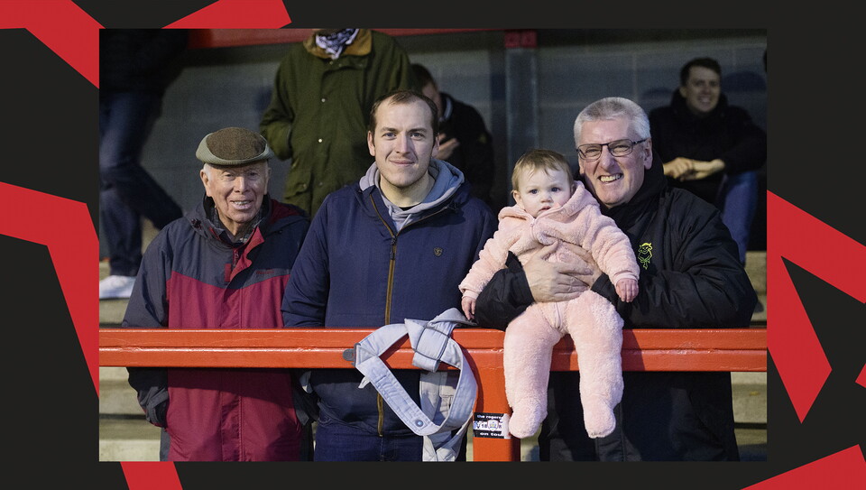 A fans image from City's away game at Crawley Town.