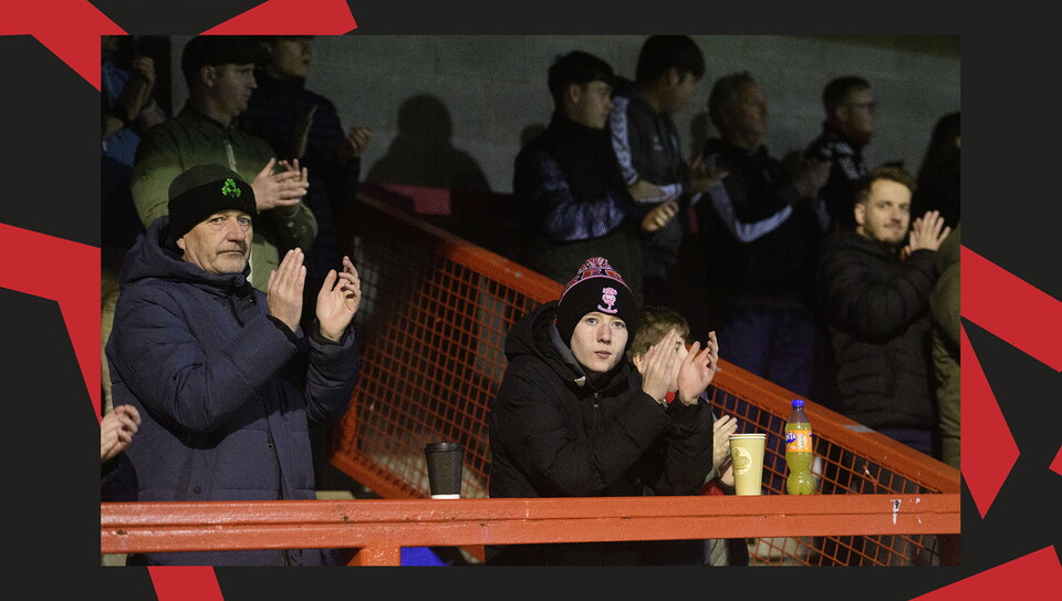 A fans image from City's away game at Crawley Town.