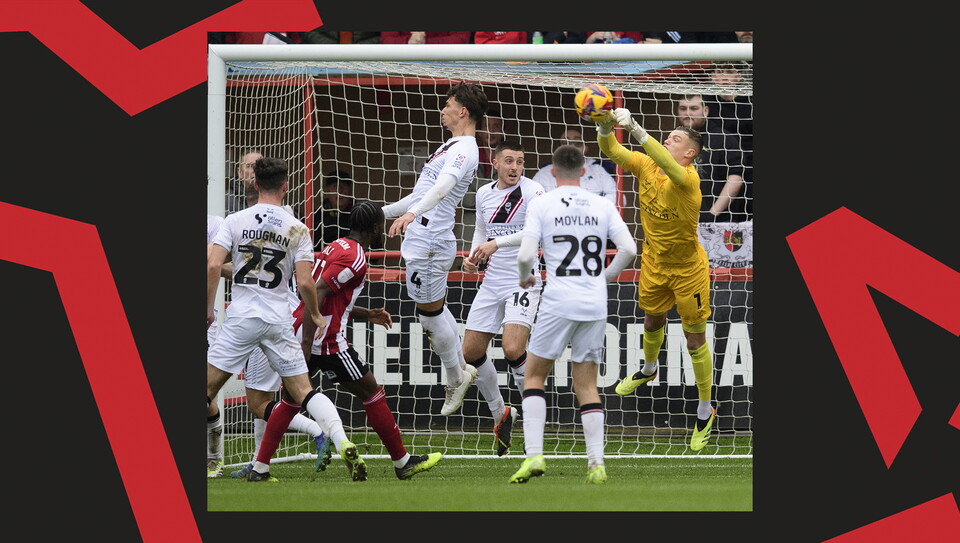A match action photo from City's 0-0 away draw at Exeter
