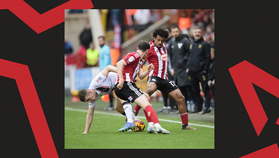 A match action photo from City's 0-0 away draw at Exeter