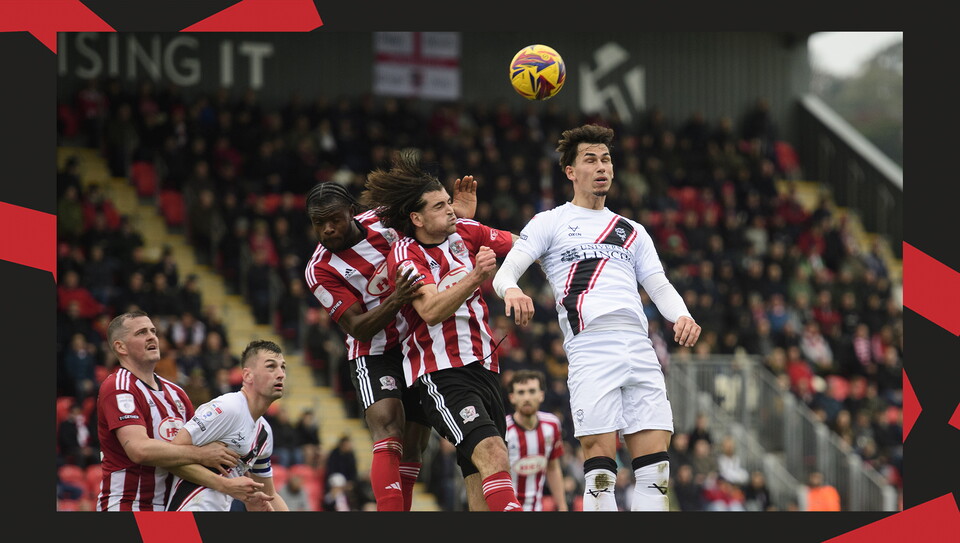 A match action photo from City's 0-0 away draw at Exeter