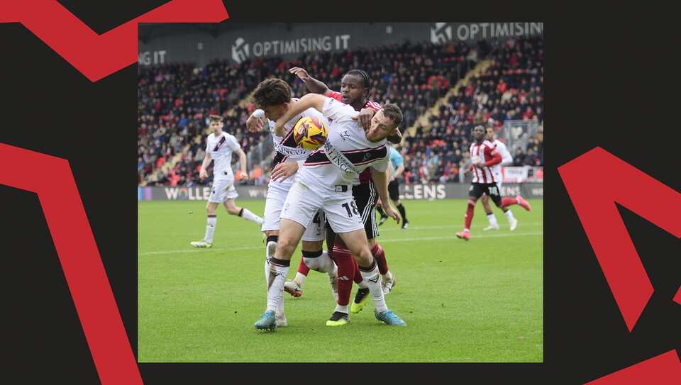 A match action photo from City's 0-0 away draw at Exeter
