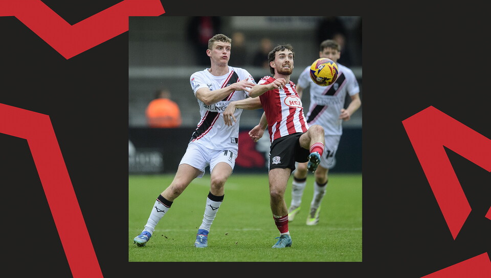 A match action photo from City's 0-0 away draw at Exeter