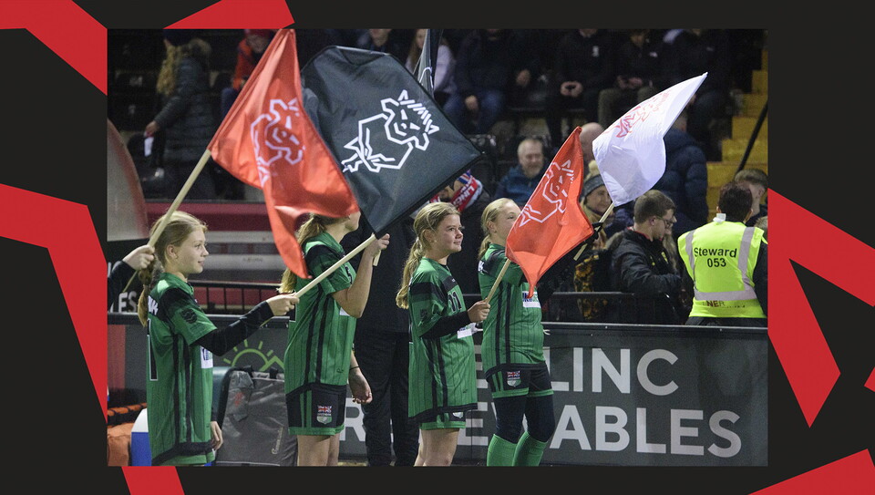 An ultimate matchday experience image from the Imps' home Bristol Street Motors Trophy game against Manchester City U21