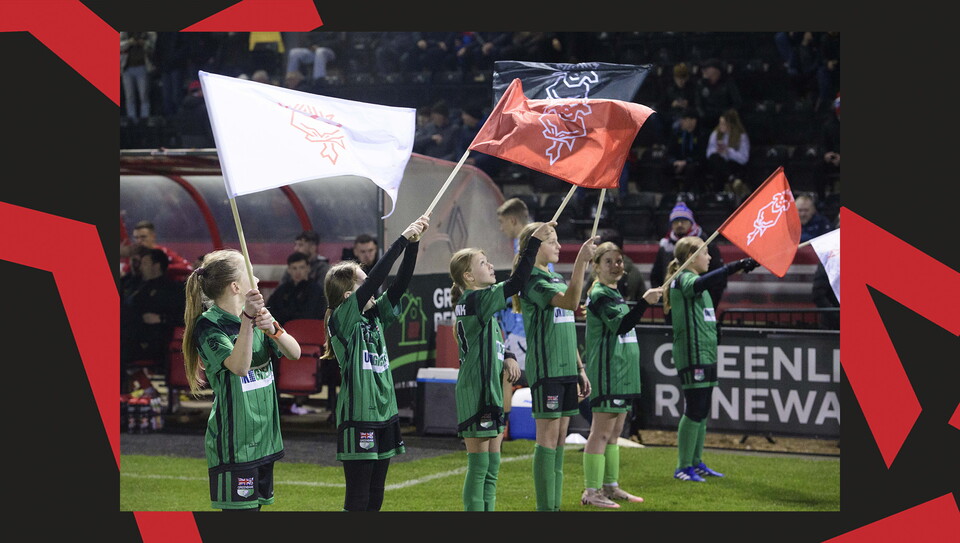 An ultimate matchday experience image from the Imps' home Bristol Street Motors Trophy game against Manchester City U21