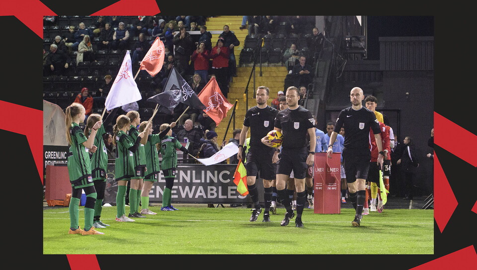 An ultimate matchday experience image from the Imps' home Bristol Street Motors Trophy game against Manchester City U21