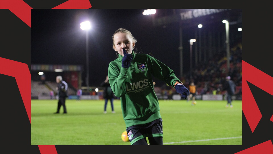 An ultimate matchday experience image from the Imps' home Bristol Street Motors Trophy game against Manchester City U21