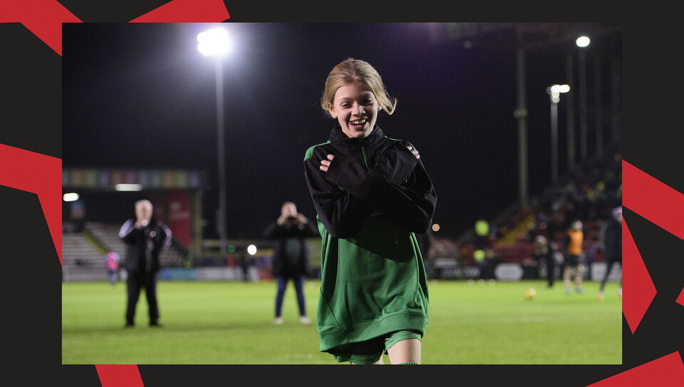 An ultimate matchday experience image from the Imps' home Bristol Street Motors Trophy game against Manchester City U21