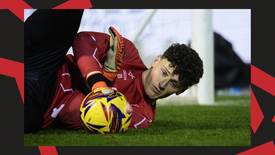 A match action image from the Imps' 5-0 home win over Manchester City U21