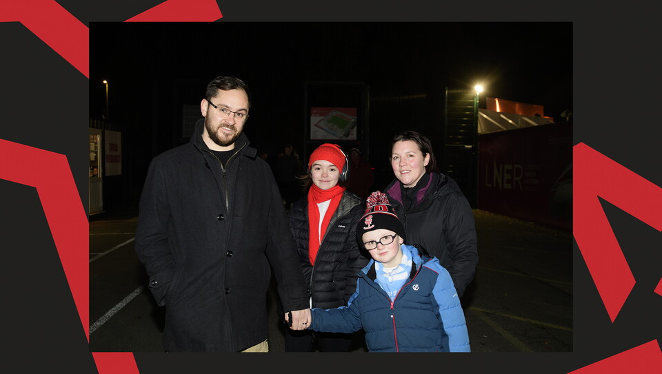 A fan image from the Imps' 5-0 home win over Manchester City U21