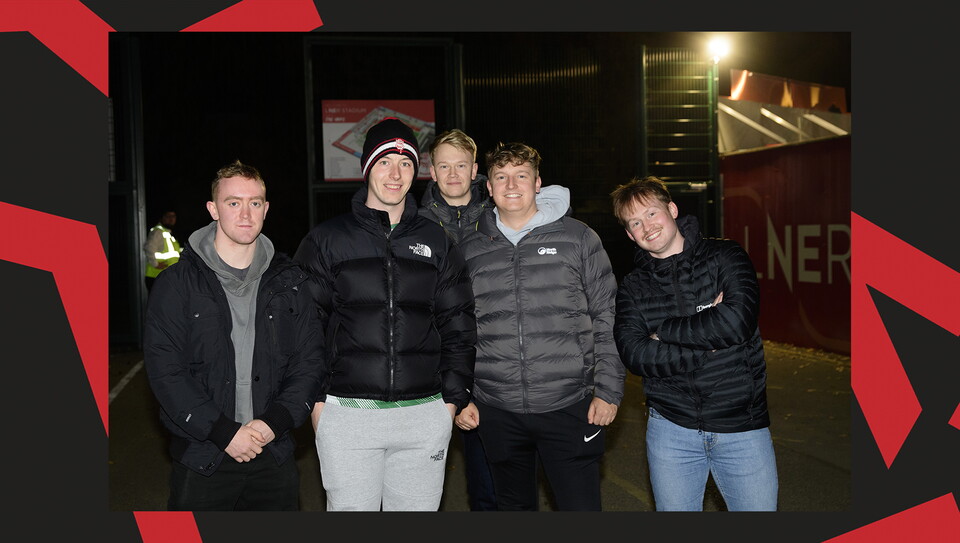 A fan image from the Imps' 5-0 home win over Manchester City U21