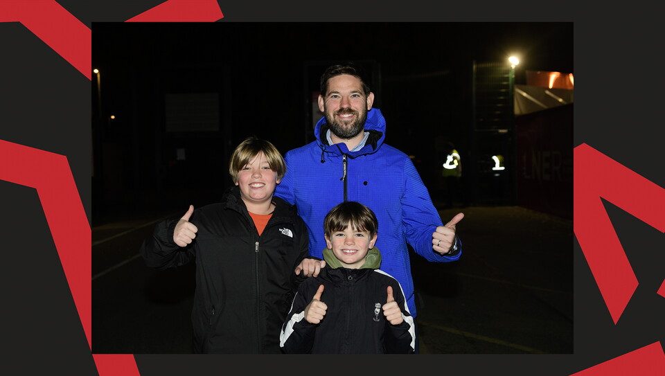 A fan image from the Imps' 5-0 home win over Manchester City U21