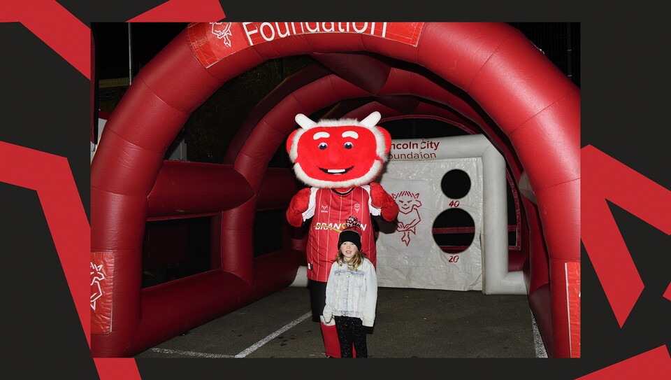 A fan image from the Imps' 5-0 home win over Manchester City U21