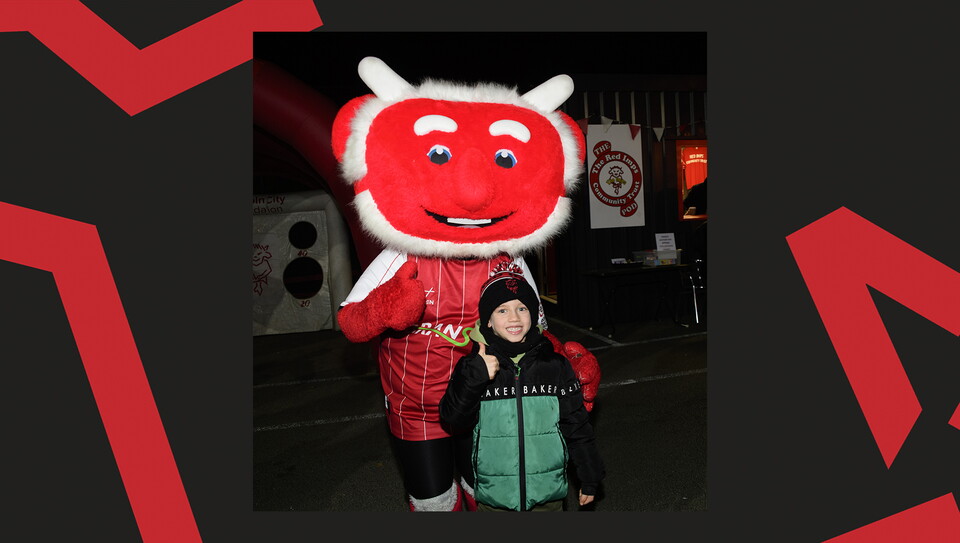 A fan image from the Imps' 5-0 home win over Manchester City U21