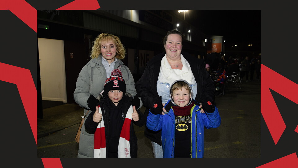 A fan image from the Imps' 5-0 home win over Manchester City U21