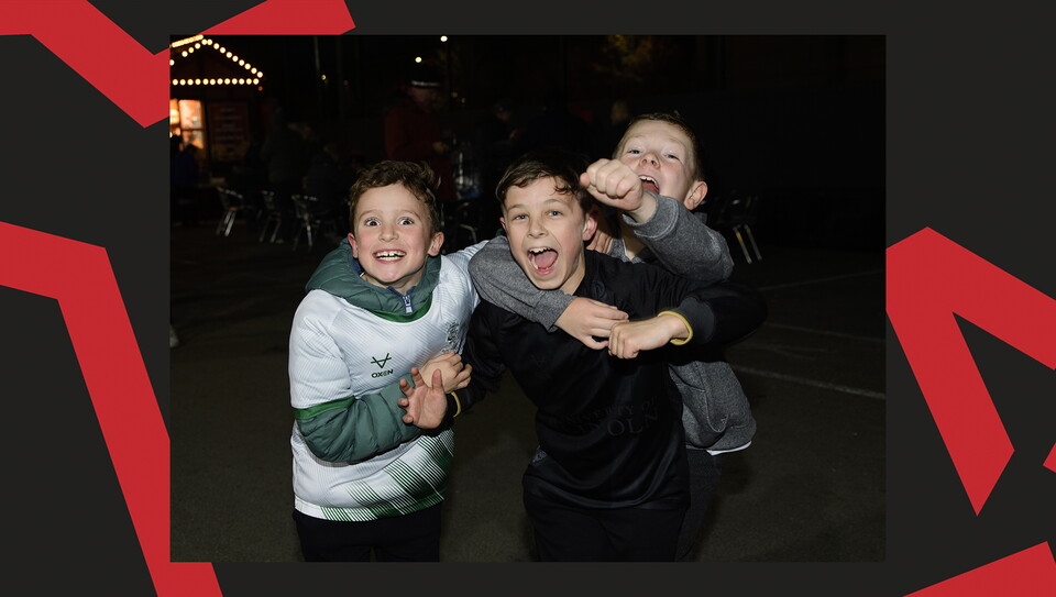 A fan image from the Imps' 5-0 home win over Manchester City U21