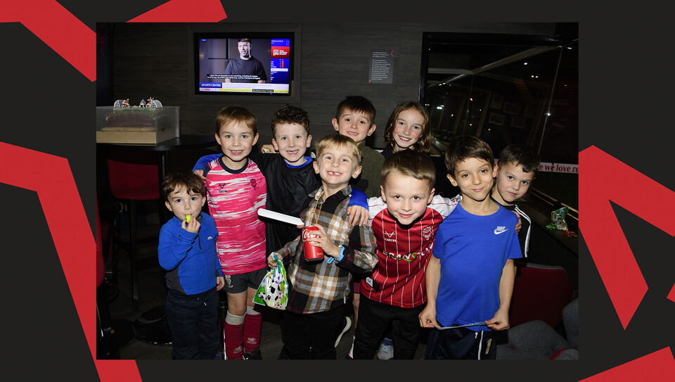 A fan image from the Imps' 5-0 home win over Manchester City U21