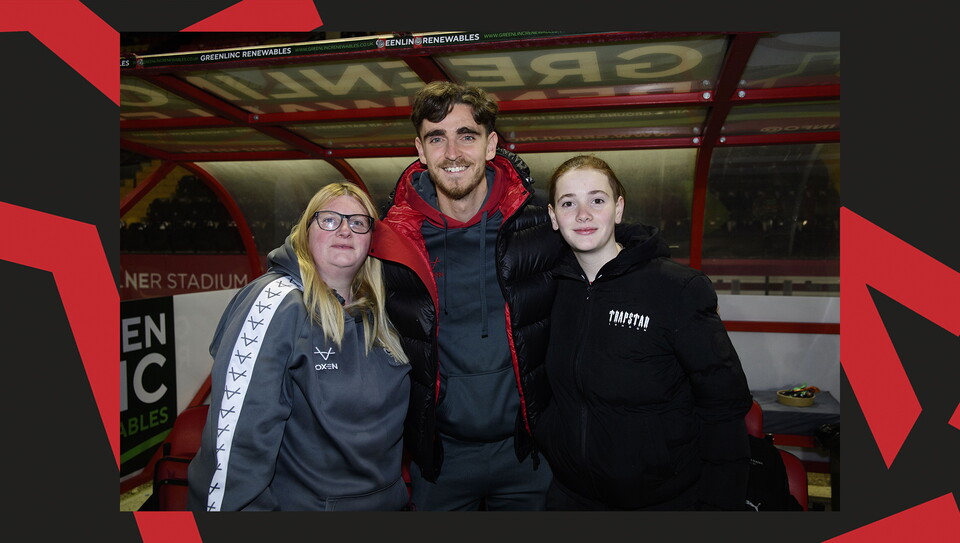 A fan image from the Imps' 5-0 home win over Manchester City U21