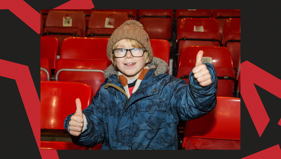 A fan image from the Imps' 5-0 home win over Manchester City U21