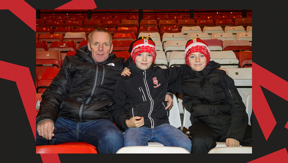 A fan image from the Imps' 5-0 home win over Manchester City U21