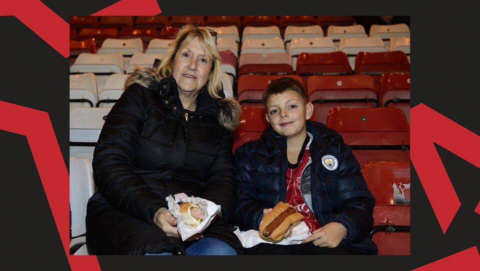 A fan image from the Imps' 5-0 home win over Manchester City U21