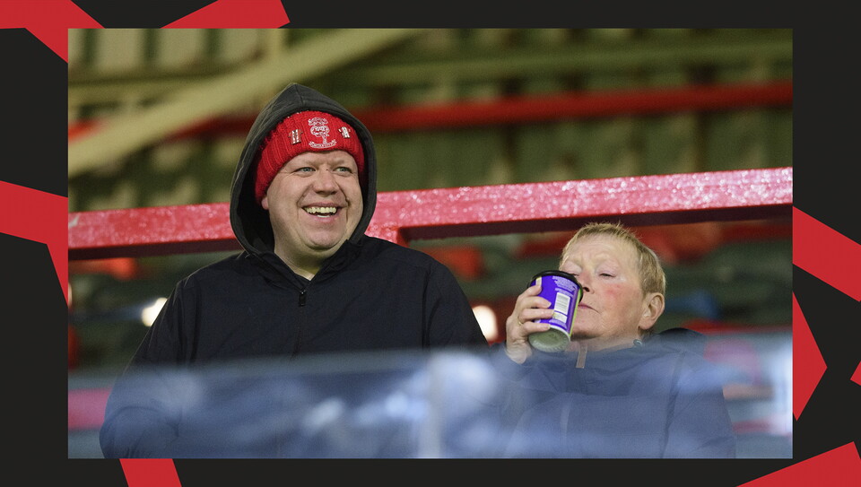 A fan image from City's away game at Wrexham