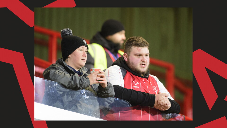 A fan image from City's away game at Wrexham