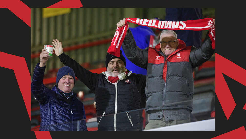 A fan image from City's away game at Wrexham