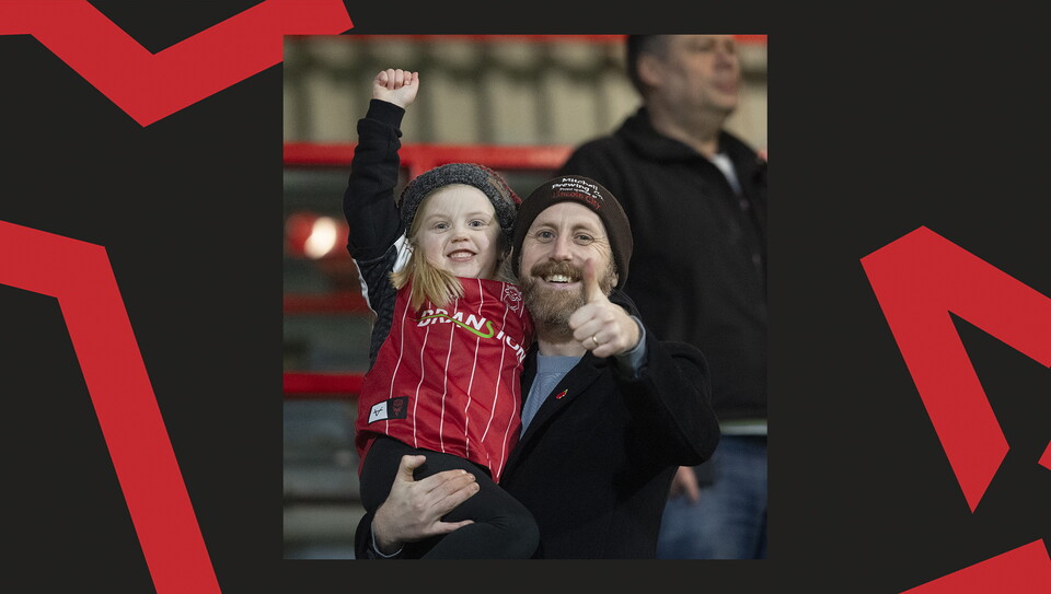 A fan image from City's away game at Wrexham