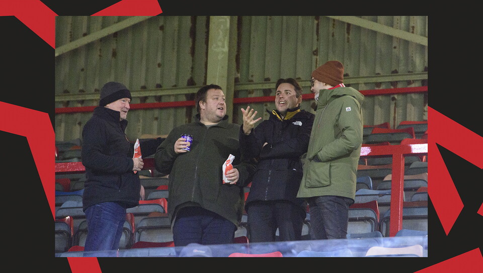 A fan image from City's away game at Wrexham