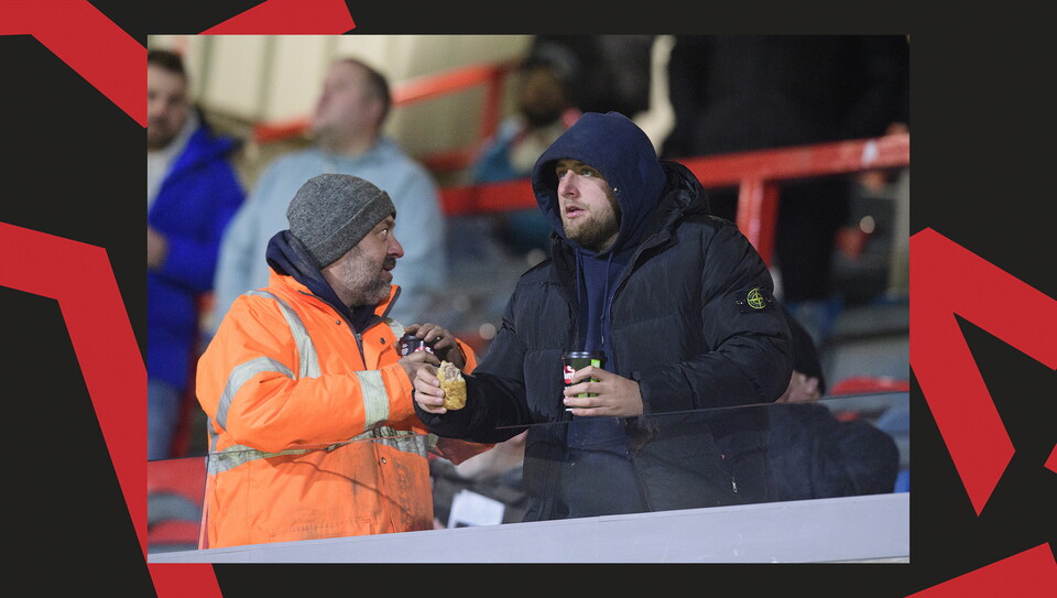 A fan image from City's away game at Wrexham