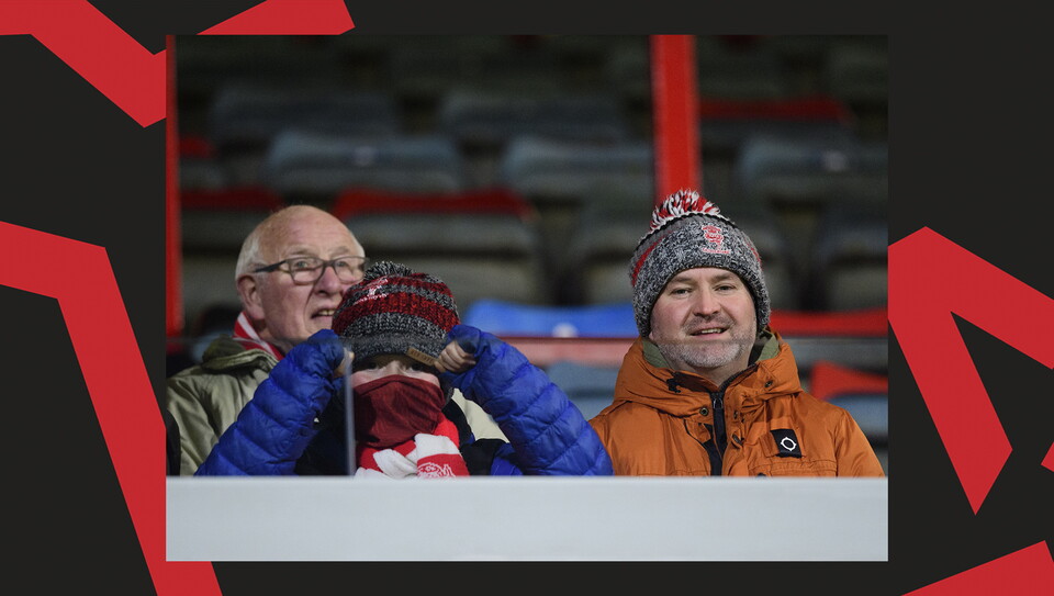 A fan image from City's away game at Wrexham