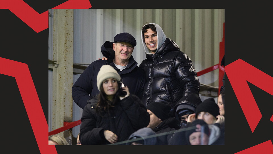 A fan image from City's away game at Wrexham