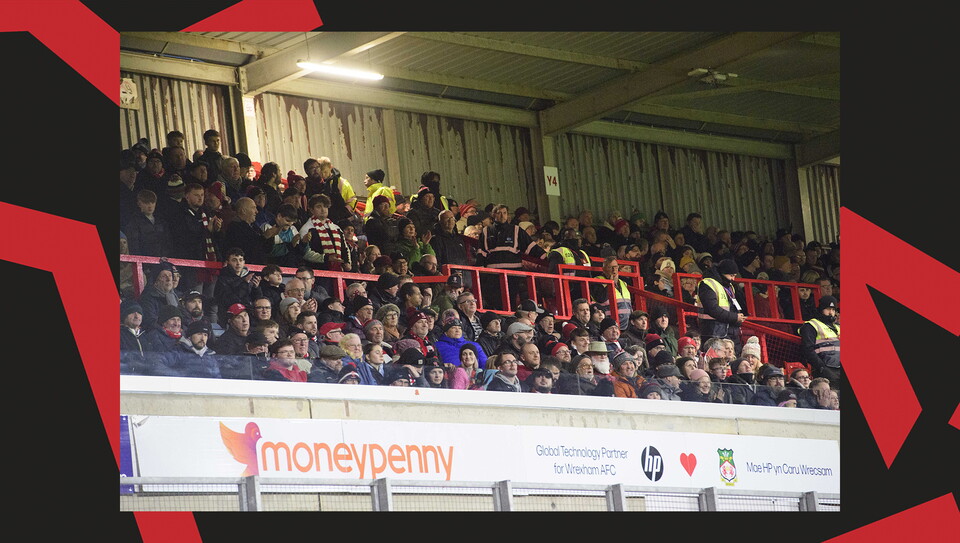 A fan image from City's away game at Wrexham