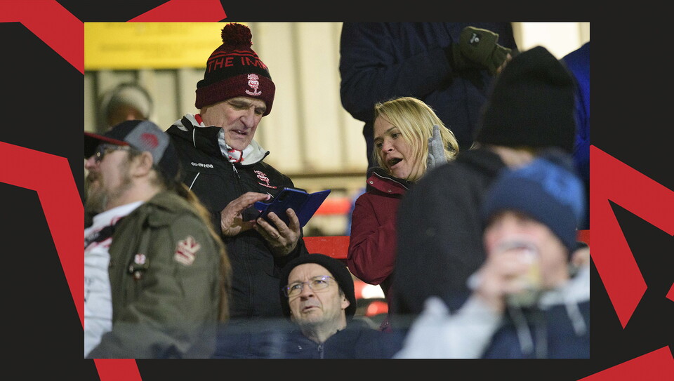 A fan image from City's away game at Wrexham
