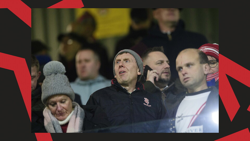 A fan image from City's away game at Wrexham